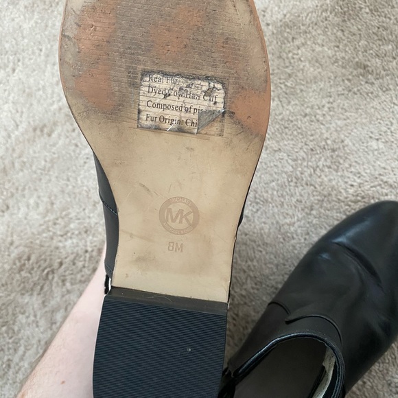 Michael Kors black ankle boots animal print - Picture 5 of 6